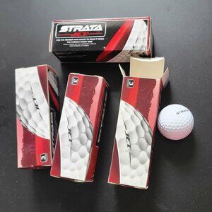 12 Strata Jet White Golf Balls High Energy Core Durable Cover  ⛳ NEW ⛳